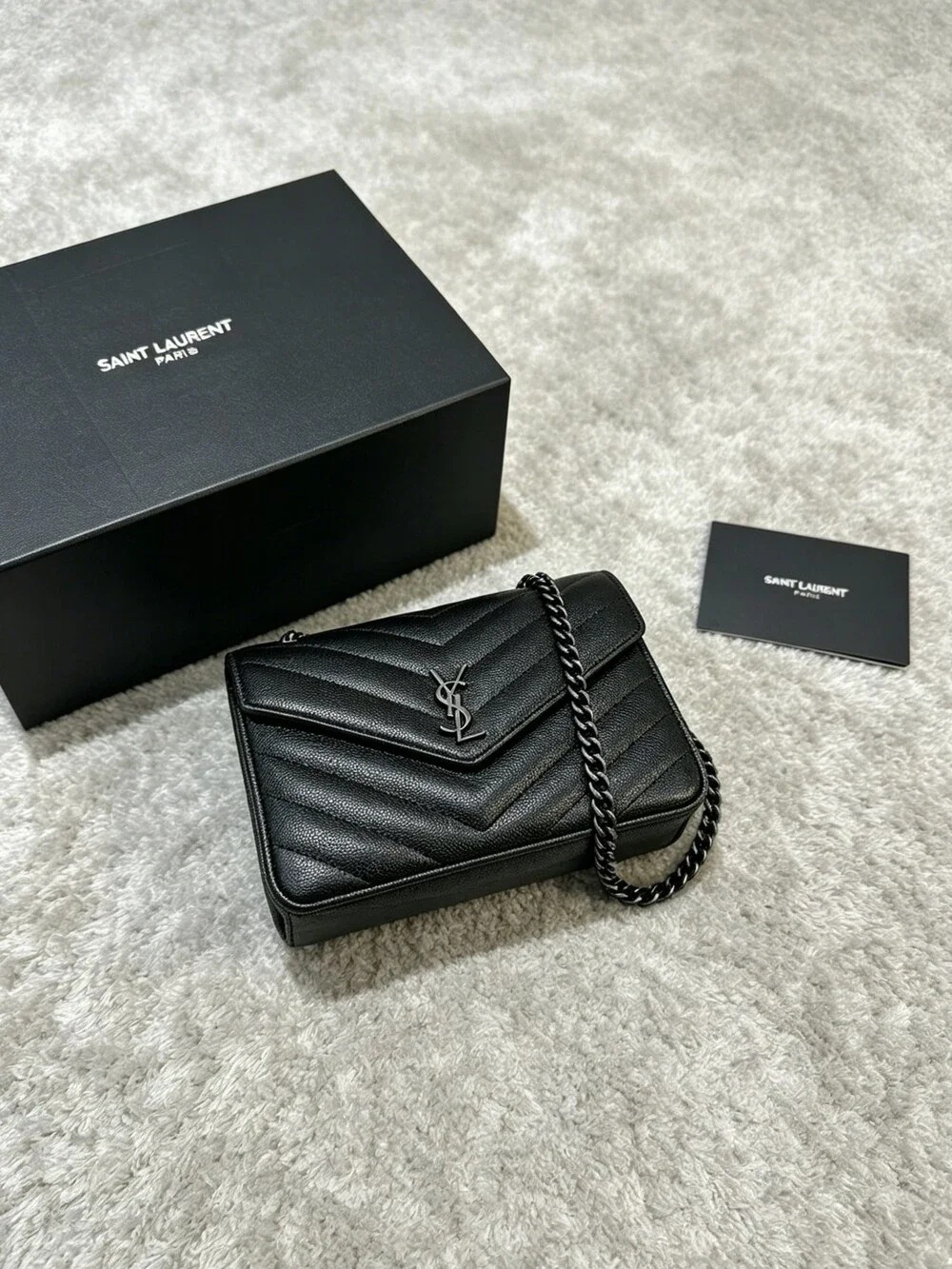 Saint Laurent Envelope Chain Walle Bag